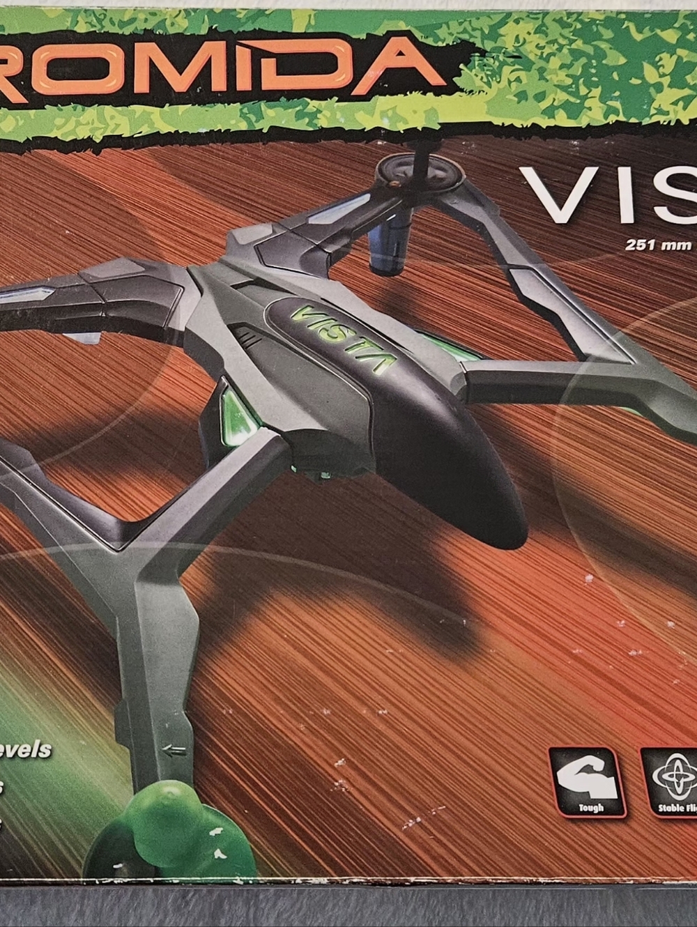 Vista Green and Black Quadcopter Drone